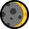 Waxing Crescent Moon emoji on Microsoft